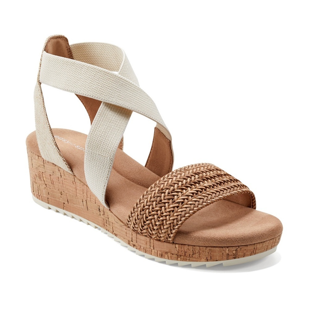 Easy Spirit Women’s Lorena Woven Strappy Wedge Sandals- Size 9.5M- New in Box